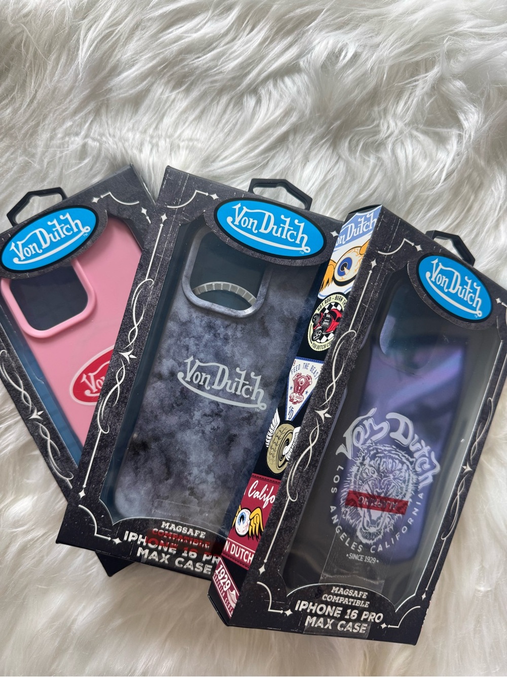 Von Dutch iPhone 16 Pro Max Case. Select which case you would like.